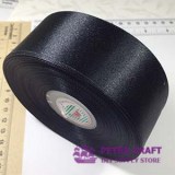 satin ribbon-40mm-black-petracraft